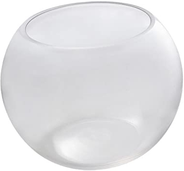 HEMOTON Runde Glasfischschale Ökologisches Kugelaquarium Terrarium Glasfischglas für Zuhause Bürodekoration Geeignet
