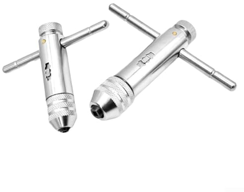 Oniissy Jeu de clés à cliquet réglables en acier au chrome vanadium pour tarauds de 3 à 8 mm, 5 à 12 mm, tarauds pour tarauds et espaces confinés