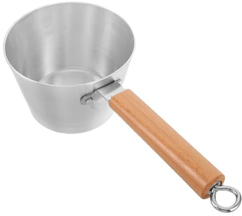 Cabilock pot à chocolat en aluminium petit pot à lait en aluminium petite poêle petite casserole Silver