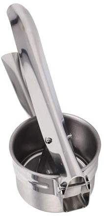 ZASCHMOY Schiacciapatate Professionale in Acciaio Inox con 3 Dischi Pressa Manuale per Schiacciare Patate, Frutta e Verdura Essenziale in Cucina