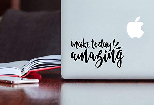 CLIFFBENNETT Cliffbennet Make Today Amazing Decal, inspirierender Aufkleber, Motivationsaufkleber Laptop, College, Preppy Decal, Zitat Aufkleber