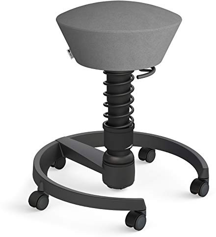 aeris Swopper – Ergonomischer Hocker – Bürohocker höhenverstellbar – Vielseitiger Schreibtischstuhl für einen gesunden Rücken – Bürostuhl mit Rollen, Feder Standard