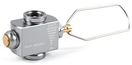 Gaskartuschen Adapter Gas Nachfülladapter Butan Schraubventil Adapter EN417 Lindal Ventil Kanister Shifter mit Entlüftungsfunktion