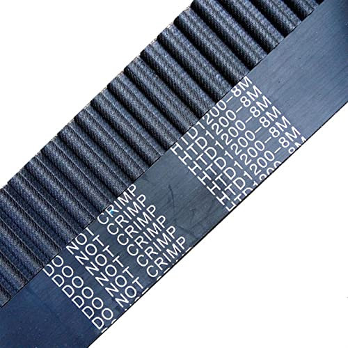 Dauerhaft 1 stück 1200. -HTD 8m. Zahnriemenlänge 1200mm Breite 20 25 30mm Steigung 8mm Zähne 150 Gummi Htd8m std s8m. Zahnriemen (Width : 20mm)