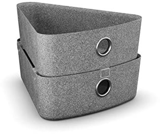 Moll Basket RD 70 Filzbox-Set (2 Stück) | praktische Aufbewahrung für Schreibtisch-Utensilien | Zubehör für Kinderschreibtisch | in verschiedenen Farben | Made in Germany