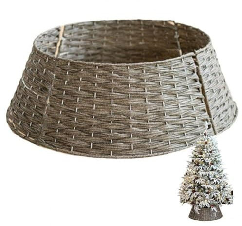 Wicker Christmas Tree 60 cm Festlichen Weihnachts -Stand -Cover Traditionelle Dekoration Rattankorb Cover Ordentliches Dekor Perfekt Für Den Innengebrauch