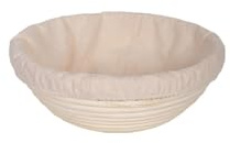 Maritown 13cm Round Rattan Sourdough Proving Basket with Cloth Liner | Bread Proofing Basket, Small Banneton Baskets, for Bread Making, Sourdough Starter Kit, Bread Making Accessories