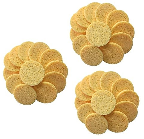 Healeved 60stücke Hautfreundliche Make-up Baumwoll-schwämme Für Gesichtsreinigung Runde Zum Entfernen Von Make-up Und Hautpflege Superweich Und Sanft Zur Haut