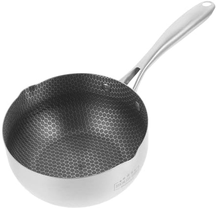 PRETYZOOM Sartén Antiadherente Inoxidable Para Huevos Compatible Inducción Gas y Eléctrica