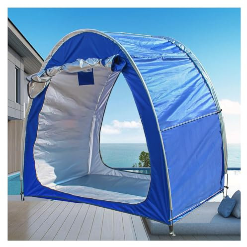 YSMSMZJK 2 PCS Bicycle Tent Can Be Spliced Small Shed Outdoor Storage for 2/3/4/5 Bikes Electric Bike Cover Waterproof Outdoor,Blue
