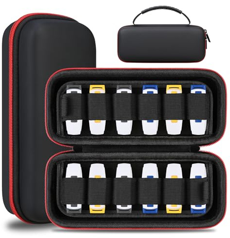 Lacdo Organizador de Estuches de Unidad Flash USB Soporte de Memoria USB Estuche de Almacenamiento rígido para 24 Unidades Flash USB San Disk/SamData/Samsung Memory Sticks Jump Drive, Negro