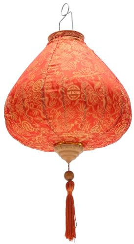 Happyyami Antike Dekorative Laterne Mit Blumenmuster Orangefarbene Vintage-lampion Für Outdoor-deko Herbstliche Laternen Für Festival-party Und Gartenbeleuchtung