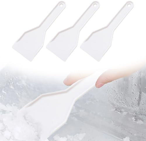 Raschietto Paletta Ghiaccio, Set da 3 Raschietti per Il Ghiaccio del Congelatore e Frigorifero, in Plastica per Raschietti Palette per Il Ghiaccio per Frigoriferi