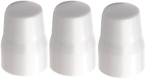 3 Pack Universal Radiator Valve Safety Cap, White Push Fit Covers - by Print It