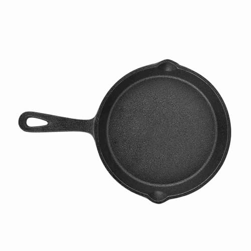 16Cm 20Cm Vintage Cast Iron Skillet Frying Pan, Burnt Non Stick for to Gas Furnaces Induction Cooker Lusu Furnace Electric Ceramic Stove Electric Furnace Open Flame (16cm)