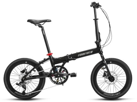 CHAWKE Heavy Duty Klapprad- Leichtes 20-Zoll-Fahrrad mit Alurahmen mit Verstellbarem Sitz Und Lenker(Style2)