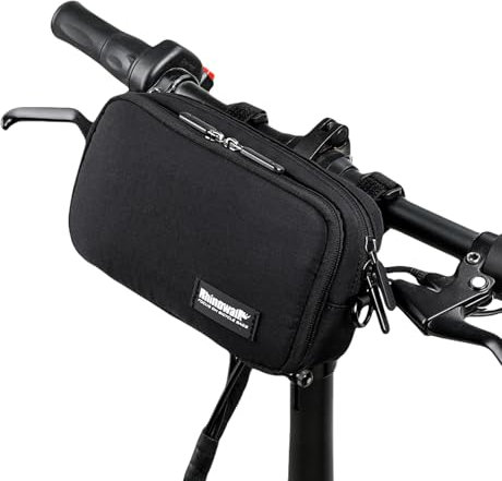 flintronic Vordertasche für Fahrrad, Lenkertasche mit Regenhülle, multifunktional, mit abnehmbarem Schultergurt, für MTB- und Rennradreisen
