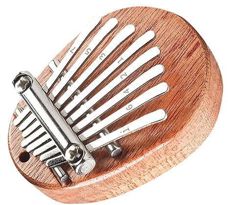 FRCOLOR Kalimba Daumenklavier mit 8 Tasten Warm und Bequem Kleines Kleiner Instrument für Anfänger und Musikliebhaber Tragbar und Einzigartig im Design