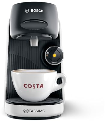 Tassimo by Bosch, Finesse Classic Friendly, Pod Coffee Machine, TAS1640GB, with INTELLIBREW, compatible with 50 Different Beverages, 0.7 Litres, Snow White