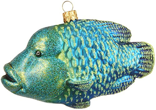 Christbaumschmuck-Weihnachtskugel-Napoleon-Lippfisch 10 cm 21981