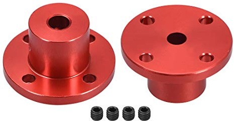 sourcing map 2 Stück Flanschkupplung Motorführung 5mm Innendurchm. H15*D15 | Wellenkupplung Motoranschluss Starre, Für DIY Teile