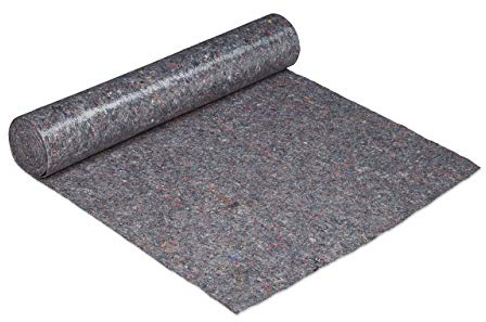 5 x Malervlies, Abdeckvlies Rolle, je 1 m x 25 m = 25m², rutschfest, wasserabweisend, 220g/m², Streichen, Umzug, grau