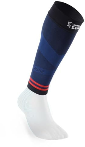 Thuasne - Manchons de Compression Running Trail UP ACTIV - Maintien du Mollet - Protection et Proprioception - Fabriqués en France - Long, plus d'1,75m