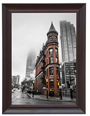 Bilderrahmen, Moderner Einfacher Massivholz-Fotorahmen, Der An Den Wandmontierten Bilderrahmen-Wandbehang-kreativen Weihnachtsgeschenkverzierungen Hängt (Farbe : Nussbaum, Größe : 40×60cm)