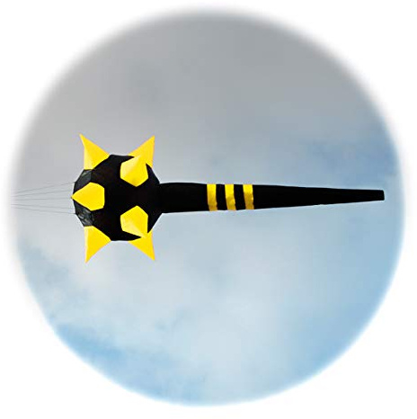 Spike Sock - Windsock - Fluorescent Yellow & Black