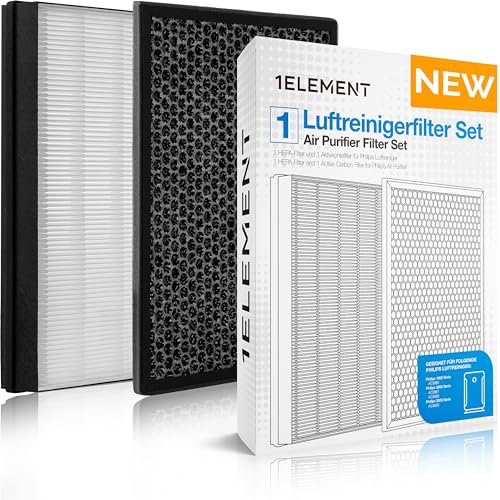 [NEU] 2er Filter-Set für Philips Luftreiniger [AC2882, AC2887, AC2889 & AC3829] – 1 HEPA-Filter und 1 Aktivkohlefilter [Ersetzt FY2422 & FY2420]