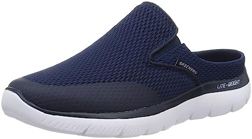 Skechers Herren Summits Vindicator Sneaker, Navy Textile Trim, 44 EU