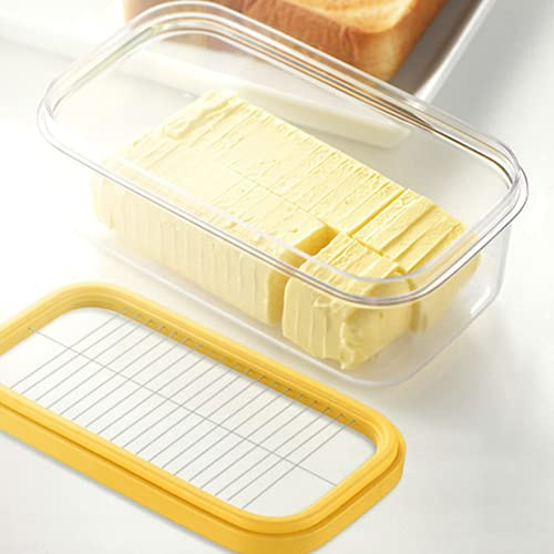 Aoutecen Envase para Queso, Recipiente para Mantequilla, Duradero, Práctico con Borde Liso para El Hogar, para Panadería, para Queso