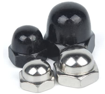 Tuercas ciegas niqueladas, Tuercas ciegas, Tuercas embellecedoras negras, Tapones roscados M3-M12,M8 niquelado * 5 piezas