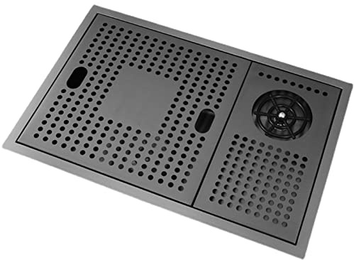 Évier De Cuisine Invisible,Évier De Bar en Acier Inoxydable avec Rince-Verre, avec Lave-Tasses Pulvérisateur pour Hôtel Café Restaurant (Color : Black-B, S : 60x43x21cm)