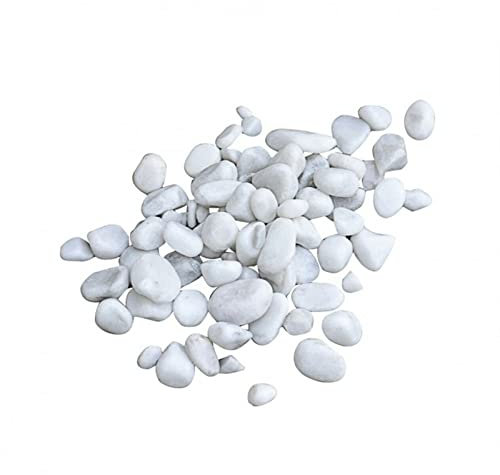 Mundo Viro Guijarros de jardín de mármol o piedra volcánica - Añade un toque de elegancia a tu jardín (20 kg Ø 24/40, mármol)