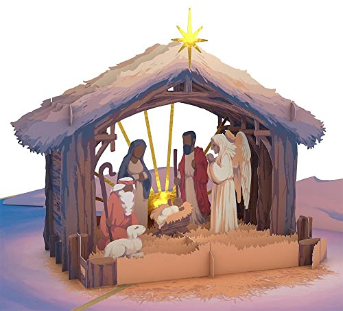 Lovepop Bemalte Weihnachtskrippe