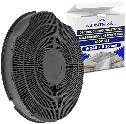 Filtro Carbone Attivo Tipo 30 per Cappa Aspirante Cucina Ø240xh35 mm 090700 | 095193 9029793750 481948048356 481281718529 49001333 per Elica Garanzia di 10 Anni - MONTERAL