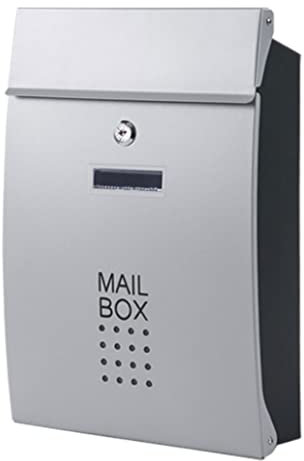 HIZOON Decorations Double Door Mailbox Locking Mailbox For Home Outdoor Modern Mailbox Wall Mount Hanging Mail Organizer Villa Mail Basket Letter Box