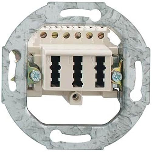 Rutenbeck 10210517 Anschlussdose TAE 3x6 NFN UP-Einsatz Reinweiß