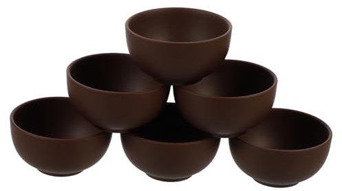 ABOOFAN 6 Stk Teetasse Aus Keramik Chinesisches Trinkgeschirr Vintage Teetassen Japanische Teetassen Vintage-kaffeetassen Tee Trinkbecher Kaffeetasse Aus Keramik Lila Ton Ranke Klein