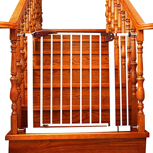 FLYIFE Haustier-Laufgitter, Sicherheitsgitter, Verstellbares Tor, Tür, Zaun, Treppengitter, Treppengeländer/153-156Cm