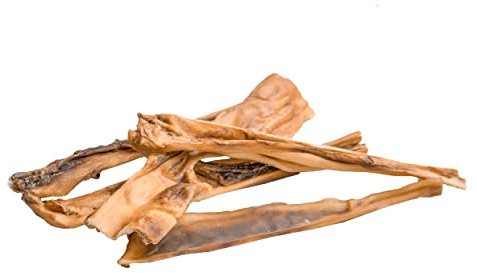 123... Hund dabei! - 1 kg de tiges en cuir de tête de bœuf séché naturellement de qualité supérieure - 30 cm pour chiens - 100 % naturel et sans céréales - Cuir de tête de bœuf - Pour dents solides -