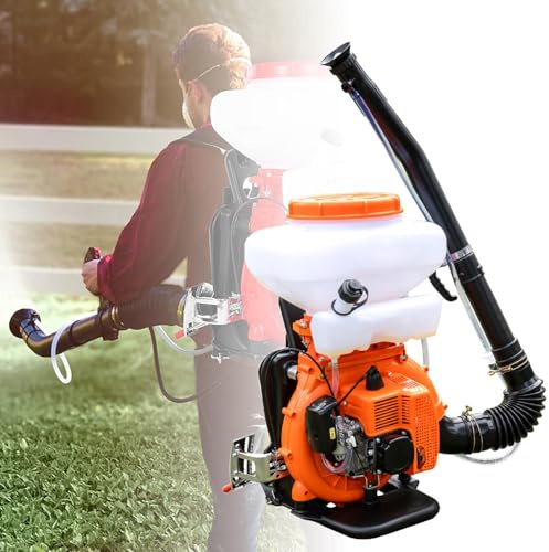QYOEGSQ Pulverizador de Mochila agrícola, pulverizador de Alta presión de 26 l, soplador de Hojas con Motor de Gasolina, pulverizador y Plumero con Mochila de 2,13 kW, for pulverizar Jardines