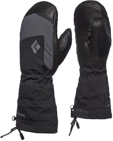 BLACK DIAMOND Women's Mercury Ski/Snow Mitts | Contains BD.Dry Waterproof Inserts Waterproof Insert | Removable Liner Mittens | Black 2.0 | Extra Small