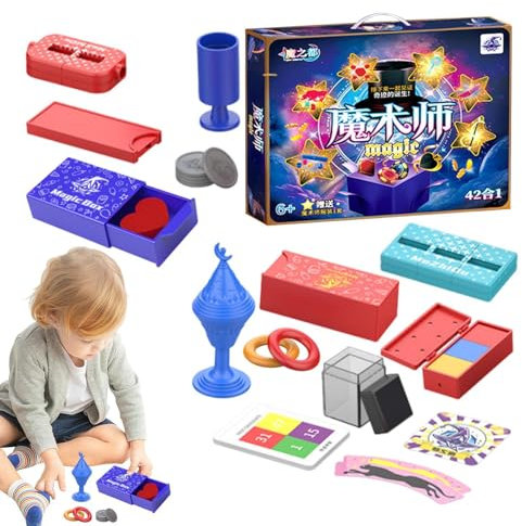 Gupcaqosjw Zaubertricks für Kinder, Zaubershow-Spielzeug - Professionelle Zauberer-Bühnenrequisiten - Bühnen- und Straßenzauber-Requisiten, einfach zu spielende Zauber-Requisiten,