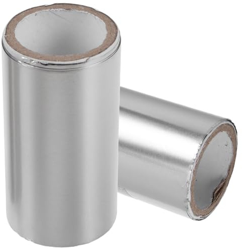 Healeved Papier Aluminium Pour Retrait Vernis Semi-permanent 2 Rouleaux 3 Mètres Mince Feuille D’aluminium Dissolvant Ongles Enveloppements Gel Manucure Salon Domicile