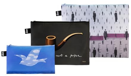 LOQI Rene Magritte Recycled Zip Pockets
