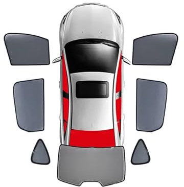 SANDSIS Auto Sonnenblende Für VW Für Golf 6 Für Variant Für Golf6 2009-2014 Auto-Sonnenschutzvisier Vorne Hinten Seitenfenster Sonnenschutz Frontscheibe Sonnenschutz(7PCS)