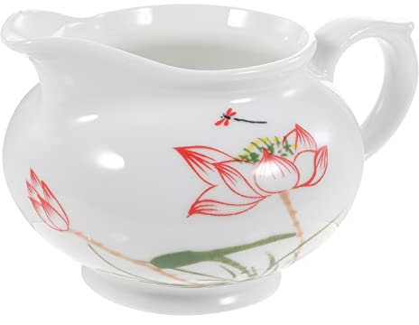 Hoement Salsiera in Ceramica Con Manico Ergonomico Per Latte Crema e Salse Brocca Da Tavola Multifunzionale Per Casa Bar e Ristoranti Come Regalo Per Occasioni Speciali