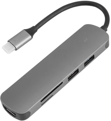Tofficu USB Hub Type C Adapter Expansion Dock with USB Ports for Phones Tablets and Computers Supports Hard Drives Mouse Keyboard Printer Efficient Data